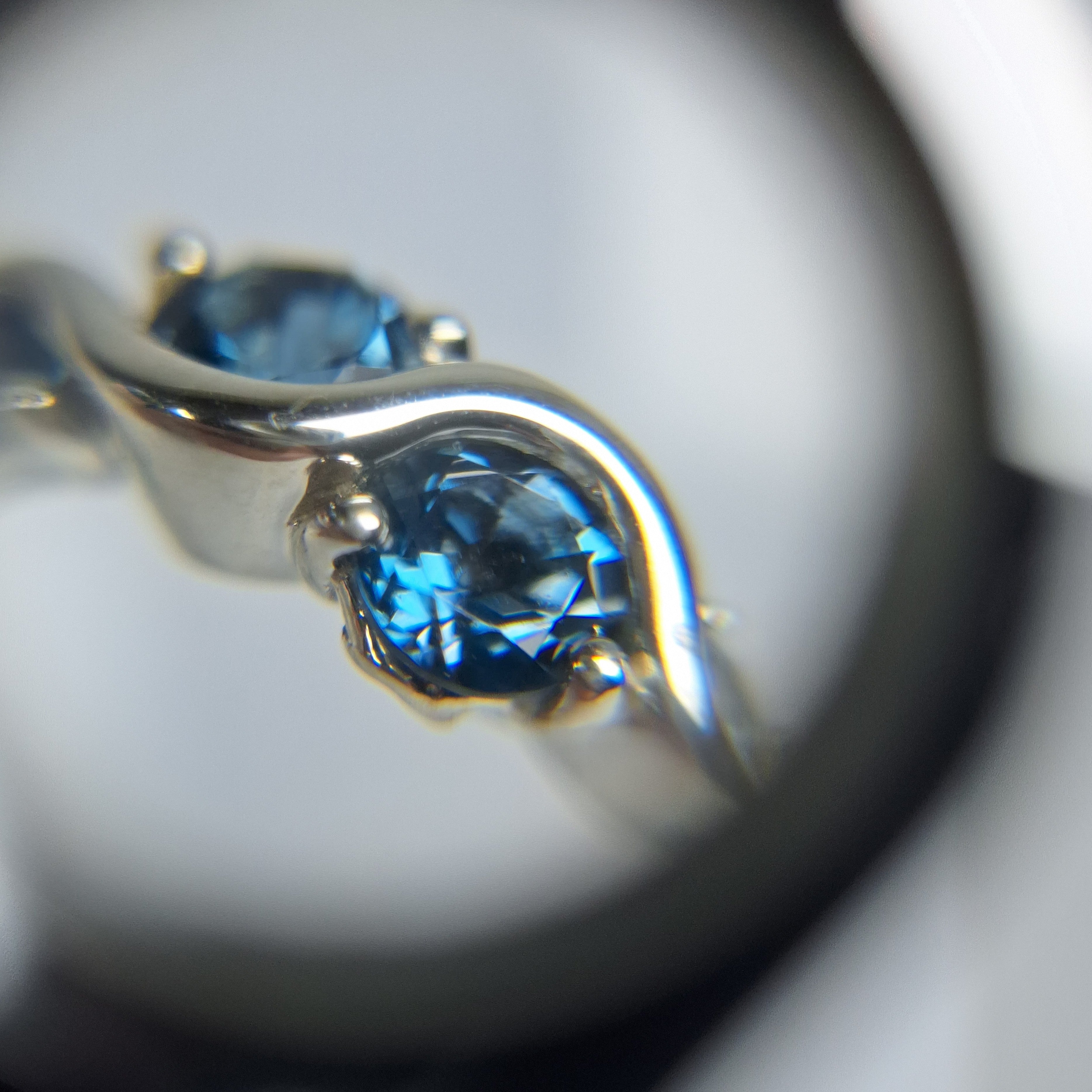 Silver Ring with London Blue Topaz