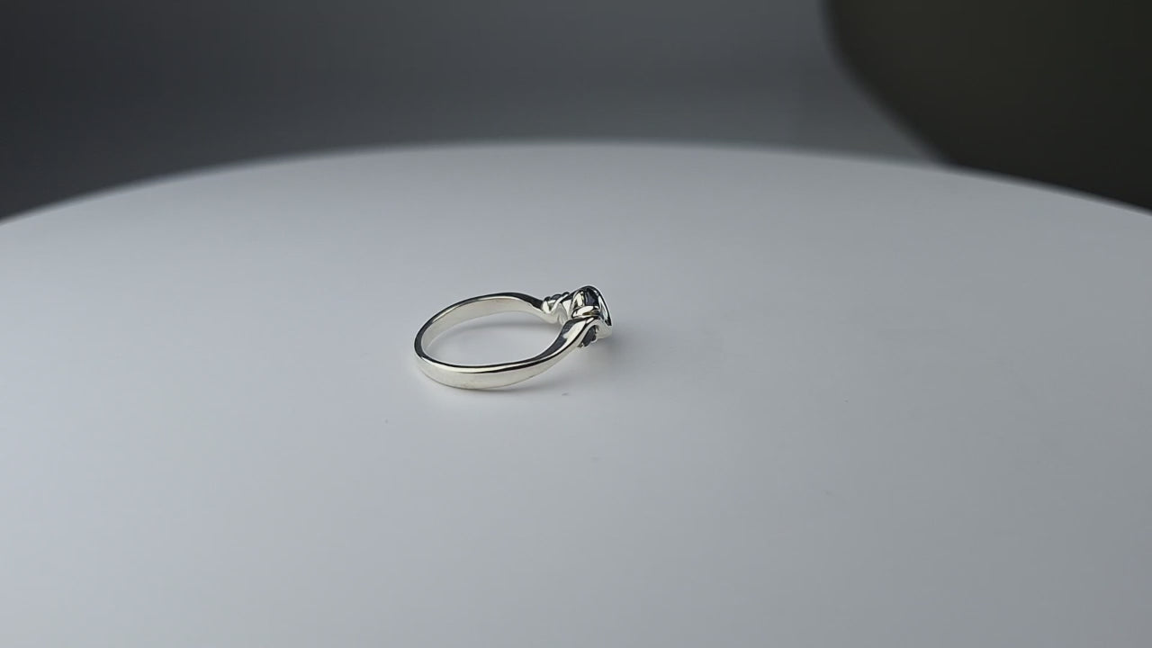 Silver Ring with London Blue Topaz